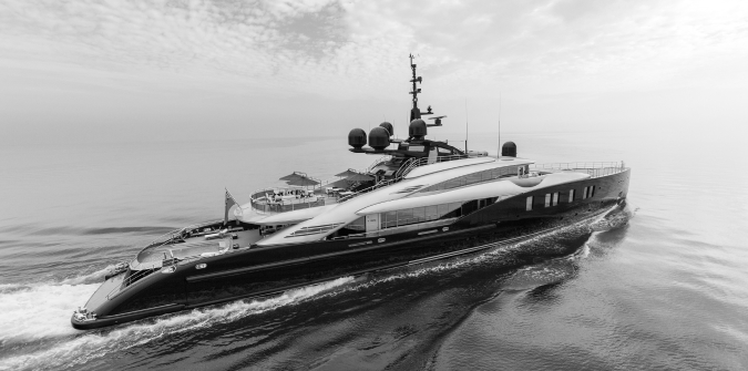 black white yacht althaus